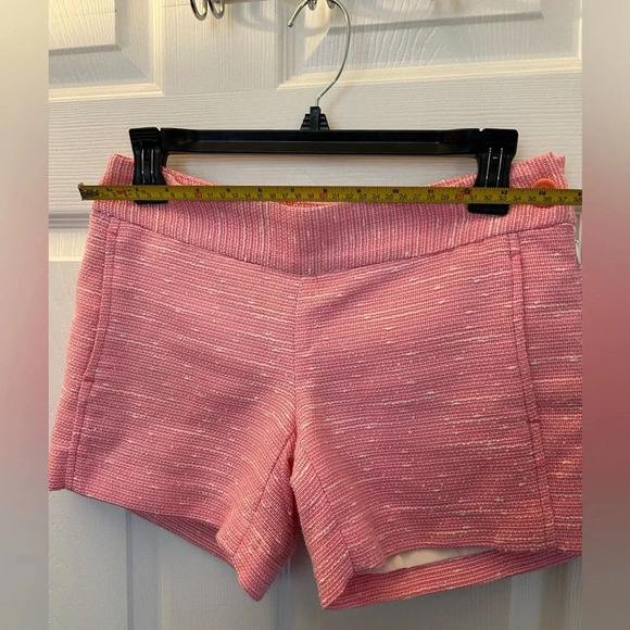 ! Lilly Pulitzer Sloane Pink Tweed Low Rise Side Zip Shorts Women's Size 00 - Picture 3 of 6